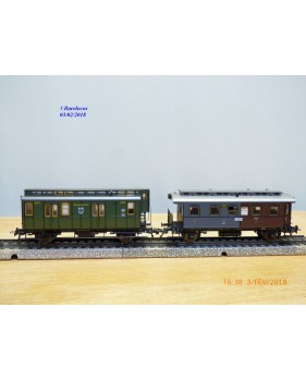 FLEISCHMANN ( pour Märklin ) 4881, coffret   Personenzug der  Preussischen Staatsbahnen KPEV     BO