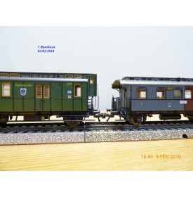 FLEISCHMANN ( pour Märklin ) 4881, coffret   Personenzug der  Preussischen Staatsbahnen KPEV     BO
