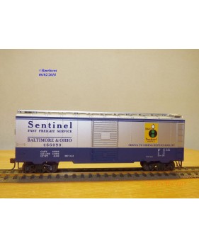 ROUNDHOUSE 20408, wagon couvert de 40' ( Single door box car )   B&O    Neuf   BO