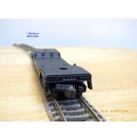AC Gilbert / American Flyer  503, wagon plat pour charges lourdes  à bogies ( depressed center car  )  US   New Haven