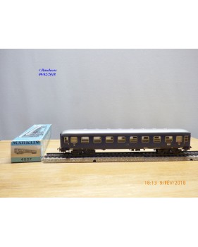Märklin 4032 voiture grandes lignes A4ümg à feux de fin de convoi 1 Kl. DB BO