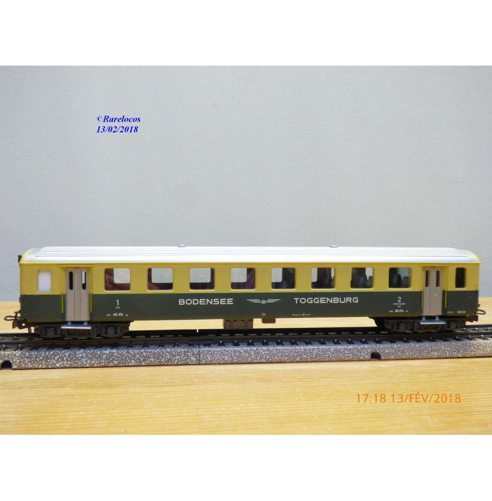 HAG   431003,  voiture unifiée  AB   1/2 Kl. BT   N°:AB 254    neuf    BO