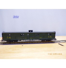 France Trains  259 ,  fourgon grandes lignes à rivets à guérite  type Dd2 yi   PLM   BO
