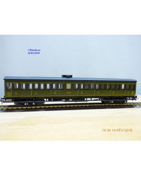 FranceTrains 121, voiture à portières latérales à bogies de 1 ère  classe   type Ty  NORD   NORD  neuf  BO  