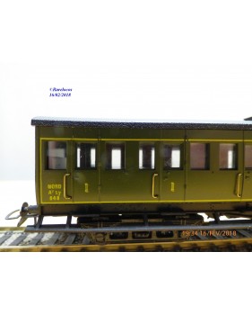 FranceTrains 121, voiture à portières latérales à bogies de 1 ère  classe   type Ty  NORD   NORD  neuf  BO  
