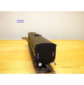 FranceTrains 122, voiture à portières latérales à bogies de  2 ème classe   type Ty  NORD   NORD  neuf  BO  