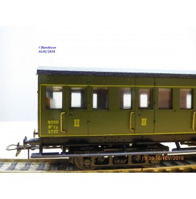 FranceTrains 122, voiture à portières latérales à bogies de  2 ème classe   type Ty  NORD   NORD  neuf  BO  