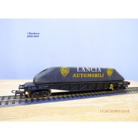 POCHER 406,  wagon plat  type PRZ   avec chargement bâché LANCIA  NEUF    FS  BO