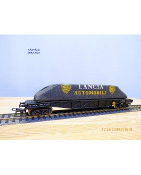 POCHER 406,  wagon plat  type PRZ   avec chargement bâché LANCIA  NEUF    FS  BO