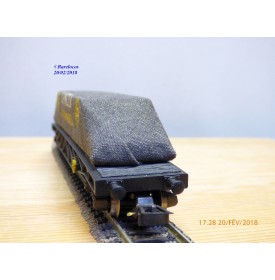 POCHER 406,  wagon plat  type PRZ   avec chargement bâché LANCIA  NEUF    FS  BO