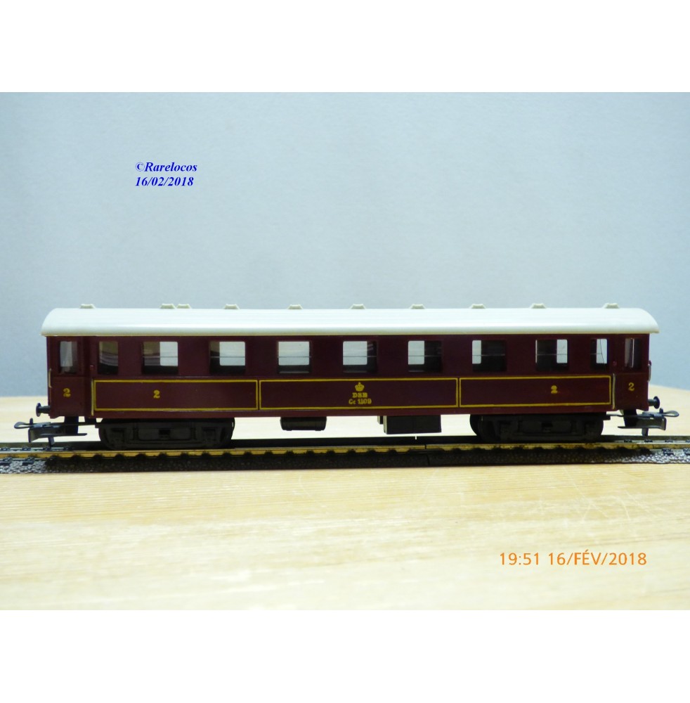 LONG  400,  voiture grandes lignes 2 Kl. type Cc  DSB    BO
