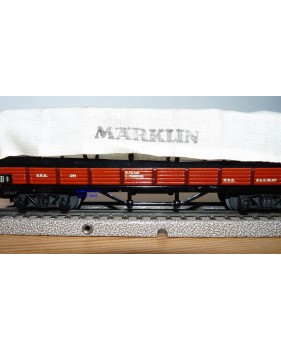 Märklin ancien  393 . 5,  wagon tombereau à bogies DB BO