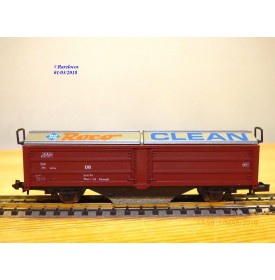 ROCO 2335 A,  wagon à toits coulissants nettoyeur de voies ROCO Clean  DB     BO   N