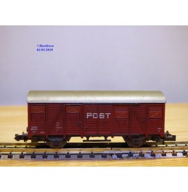 ROCO 2329B  wagon couvert type Ds POST  NS      BO   N