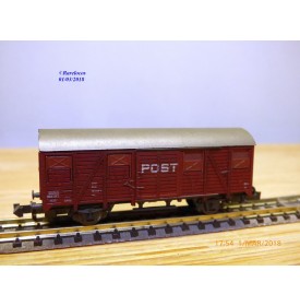 ROCO 2329B  wagon couvert type Ds POST  NS      BO   N