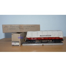 Märklin ancien  393 . 5,  wagon tombereau à bogies DB BO