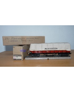 Märklin ancien  393 . 5,  wagon tombereau à bogies DB BO