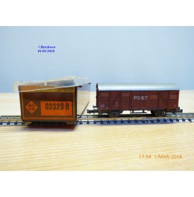 ROCO 2329B  wagon couvert type Ds POST  NS      BO   N