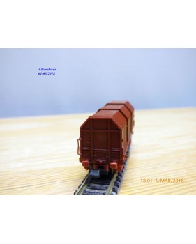 ROCO 2375D, wagon à toit télescopique type Shimms SNCB    BO   N