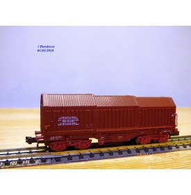 ROCO 2375D, wagon à toit télescopique type Shimms SNCB    BO   N