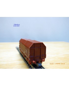 ROCO 2375D, wagon à toit télescopique type Shimms SNCB    BO   N