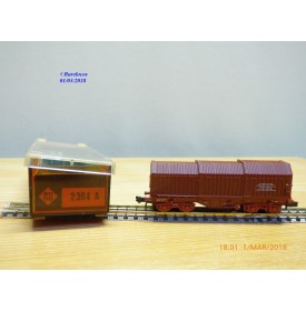 ROCO 2375D, wagon à toit télescopique type Shimms SNCB    BO   N