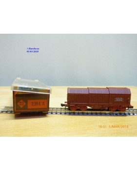 ROCO 2375D, wagon à toit télescopique type Shimms SNCB    BO   N