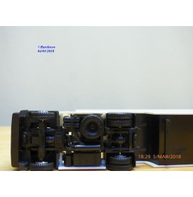 HERPA  143332,  camion et semi remorque porte voiture  fermée  Neuf   BO  1/87