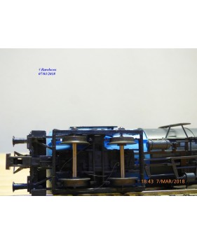 RÖWA 2304 wagon plat chargé de 2 conteneurs LESAGE  DB BO 