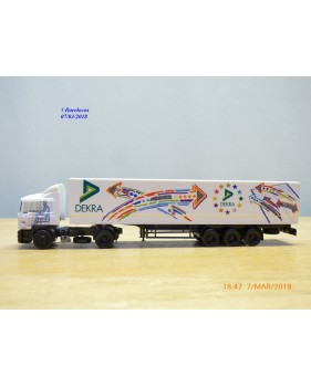 HERPA  184458,  camion et semi remorque MAN  F2000   DEKRA    Neuf   BO  1/87