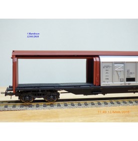 ELECTROTREN 5506 K,  wagon couvert grande capacité à parois coulissantes  type Habis  Deutsche TRANSFESA   DB    neuf   BO