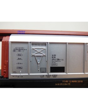 ELECTROTREN 5506 K,  wagon couvert grande capacité à parois coulissantes  type Habis  Deutsche TRANSFESA   DB    neuf   BO