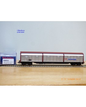 ELECTROTREN 5506 K,  wagon couvert grande capacité à parois coulissantes  type Habis  Deutsche TRANSFESA   DB    neuf   BO