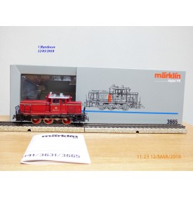 MÄRKLIN 2622 / 3665,  Diigital conversion set  loco diesel Co à bielles série 260 DB + central  control  + decodeur K 83    BO 
