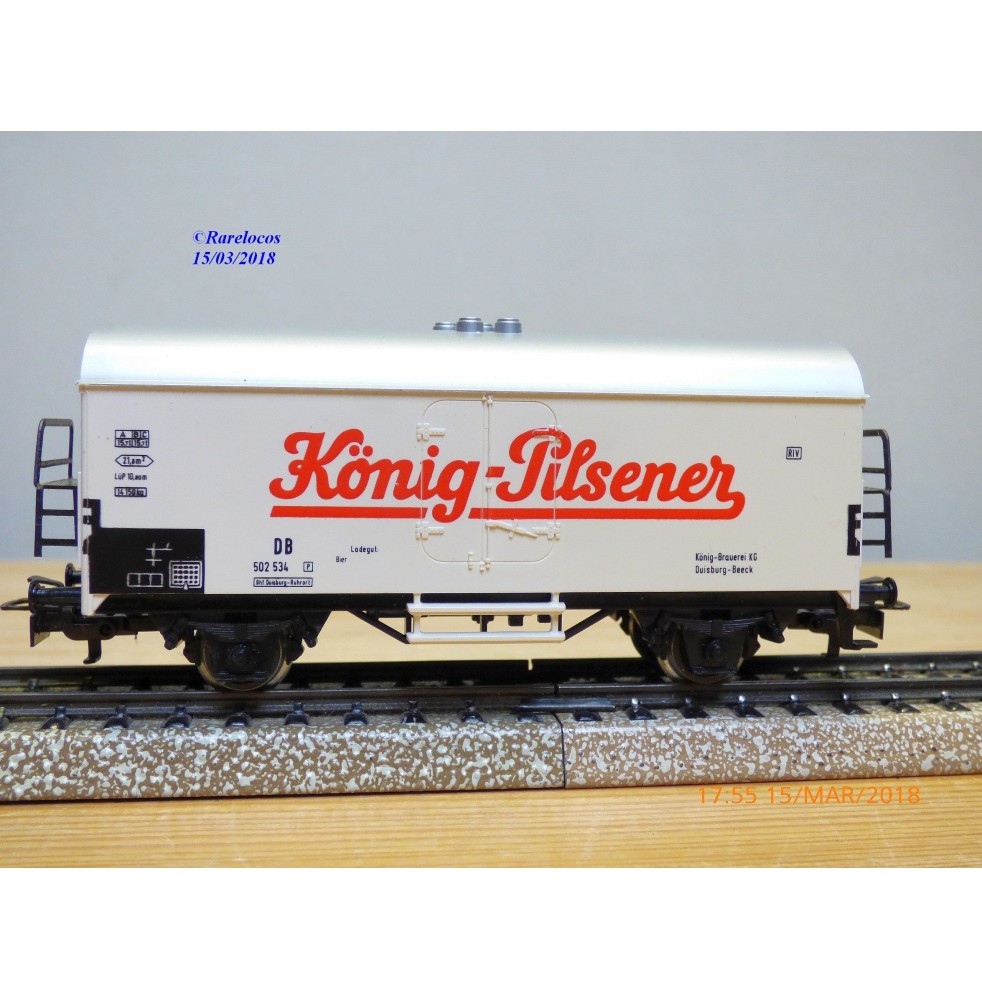 Märklin 48944 wagons plats type Bt 10 conteneurs à bière Königsbacher DB BO