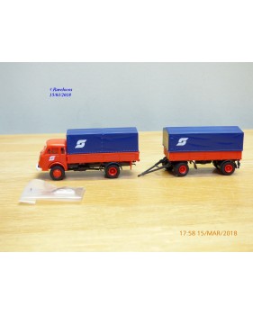 ROCO Minitanks 6002, Camion STEYR  680 et remorque ÖBB      Neuf   BO  1/87  HO