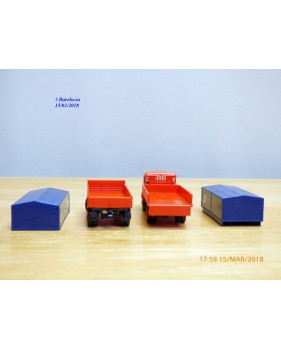 ROCO Minitanks 6002, Camion STEYR  680 et remorque ÖBB      Neuf   BO  1/87  HO