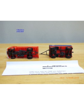 ROCO Minitanks 6002, Camion STEYR  680 et remorque ÖBB      Neuf   BO  1/87  HO