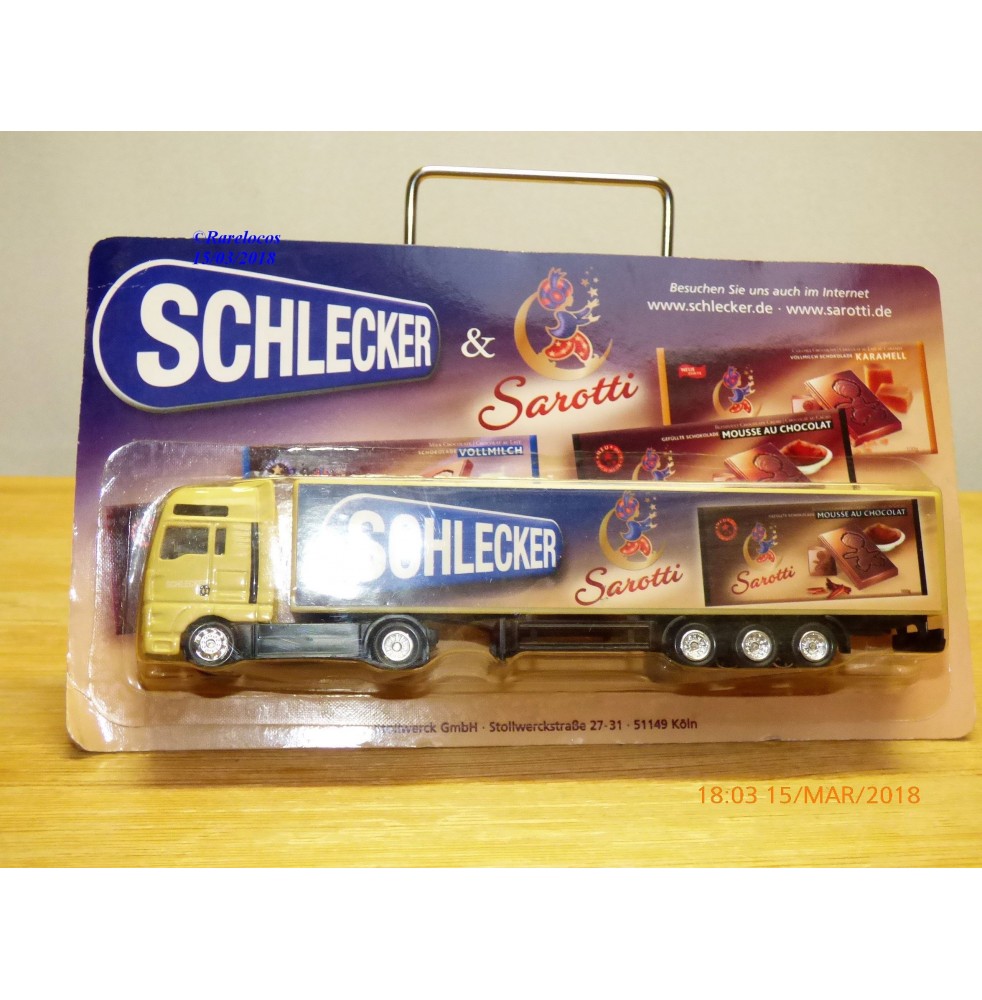 GRELL 9707, camion semi remorque MAN SCHLECKER & SAROTTI Neuf BO 1/87 HO  (Ref: #9707)