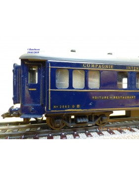 RATEAU / PMP /JEP  2114, voitures lits CIWL   N° 3841  SNCF  BO