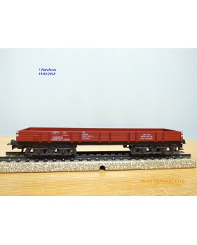 Märklin 4473,  wagon plat   à bogies  type  Rlmms   DB   BO