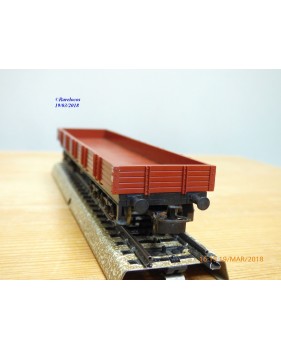 Märklin 4473,  wagon plat   à bogies  type  Rlmms   DB   BO