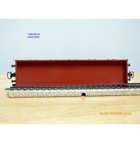 Märklin 4473,  wagon plat   à bogies  type  Rlmms   DB   BO