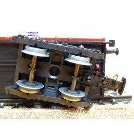 Märklin 4473,  wagon plat   à bogies  type  Rlmms   DB   BO