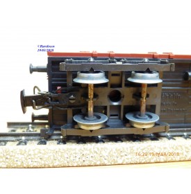Märklin 4473,  wagon plat   à bogies  type  Rlmms   DB   BO