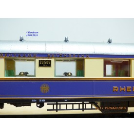 LILIPUT  822 00, voiture salon avec cuisine 1 Kl. type SA 4ük   N°:20505   Rheingold  DR   neuf    BO