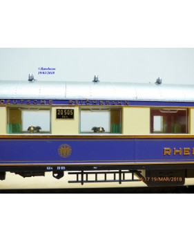 LILIPUT  822 00, voiture salon avec cuisine 1 Kl. type SA 4ük   N°:20505   Rheingold  DR   neuf    BO