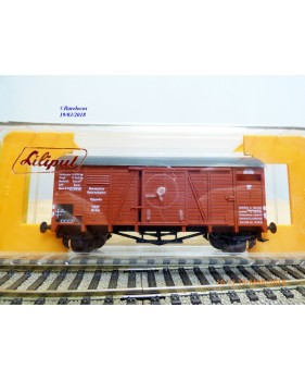 LILIPUT 253 01, wagon couvert  type  Grhs  DR  BO                                 DB BO