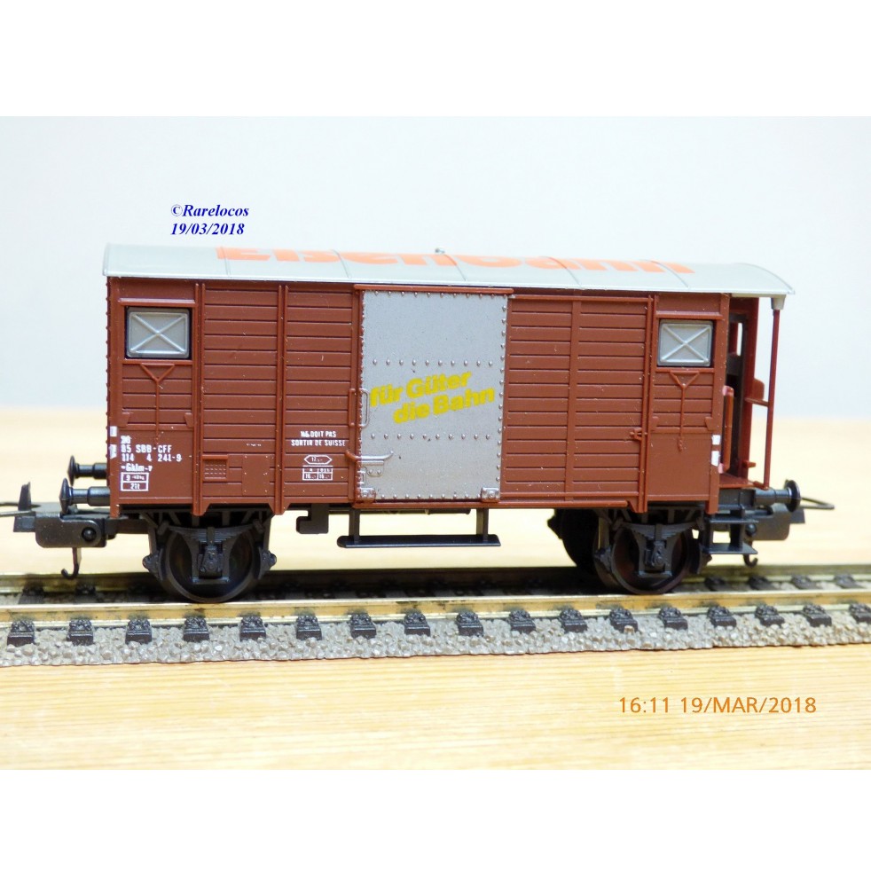LIMA véro  303546,  wagon couvert à guérite   type Gklm-v  SBB  neuf  BO     neuf    BO 