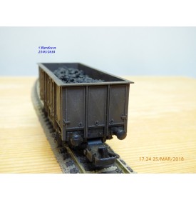 HORNBY acHO 708, wagon tombereau avec chargement de charbon     SNCF   BO